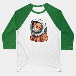 Astronaut cat Baseball T-Shirt